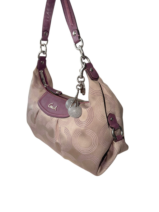 Coach Ashley Dotted Op Art Convertible Hobo Bag