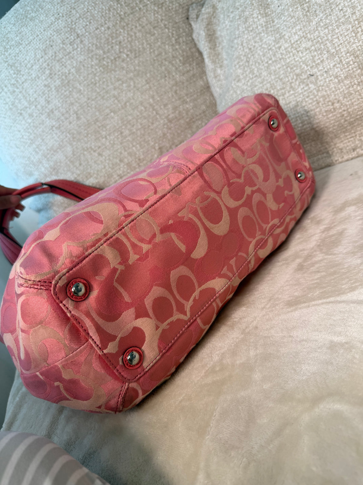 Pink Coach Shoulder Bag