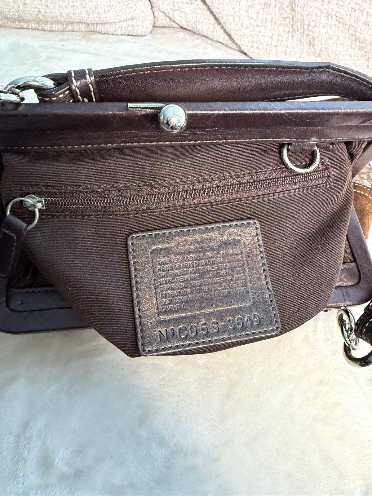 Coach Kisslock Top Handle Bag