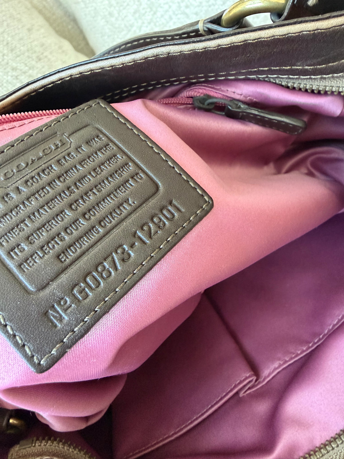 Vintage Patchwork Coach Shoulder Bag