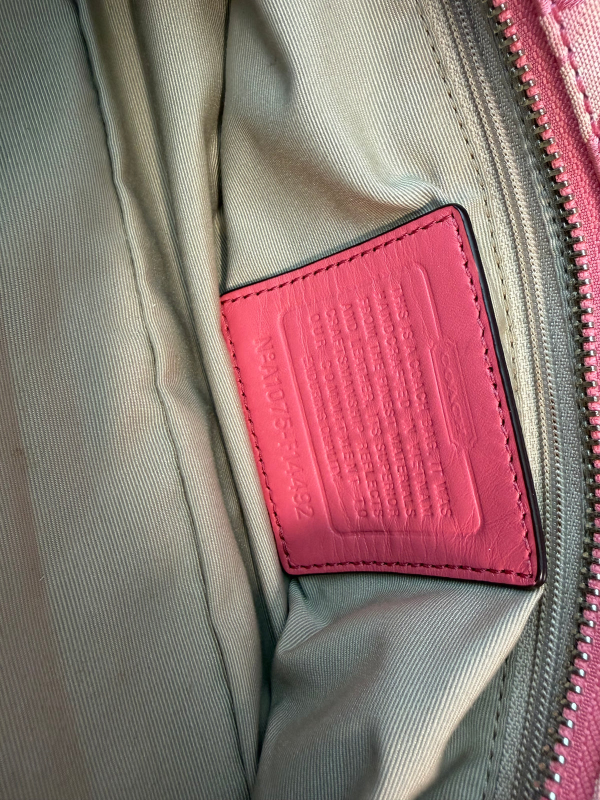 Pink Coach Shoulder Bag