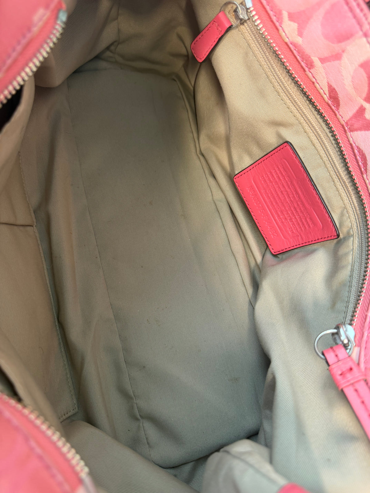 Pink Coach Shoulder Bag