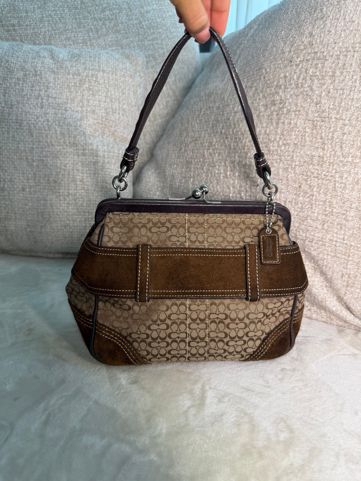 Coach Kisslock Top Handle Bag