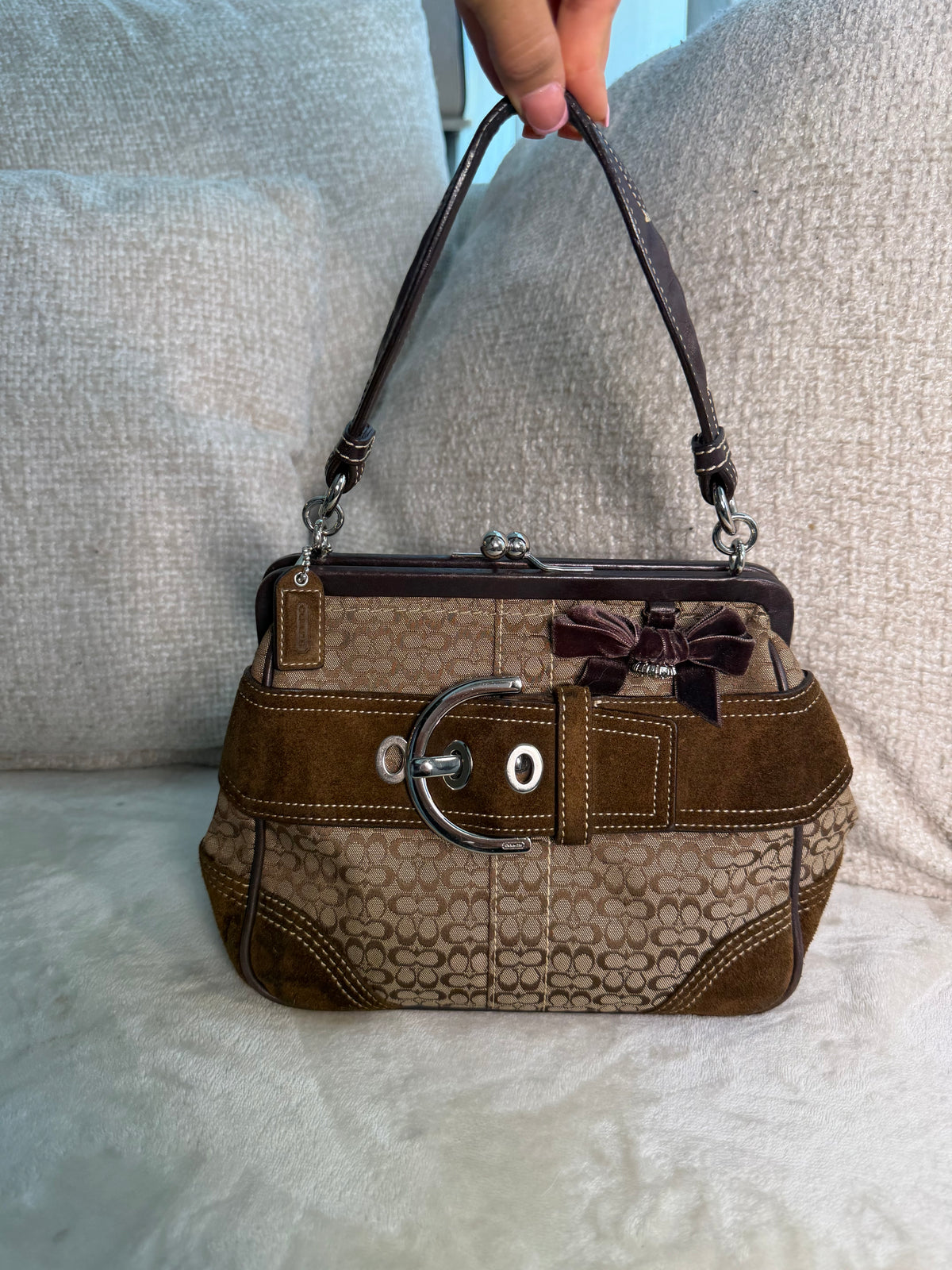 Coach Kisslock Top Handle Bag
