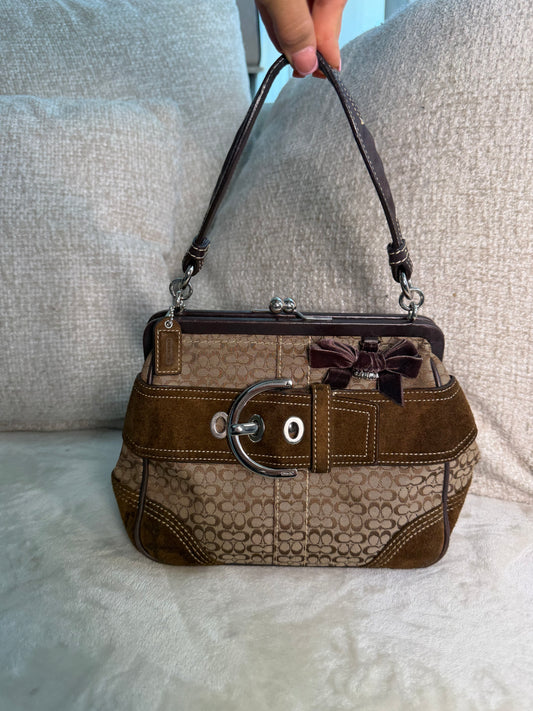 Coach Kisslock Top Handle Bag