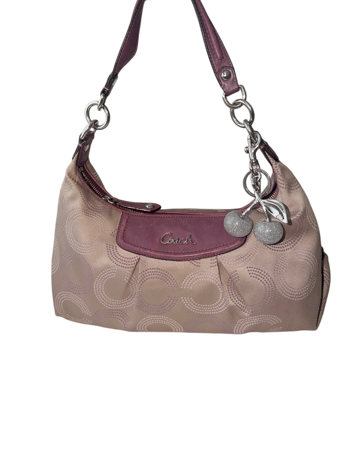 Coach Ashley Dotted Op Art Convertible Hobo Bag
