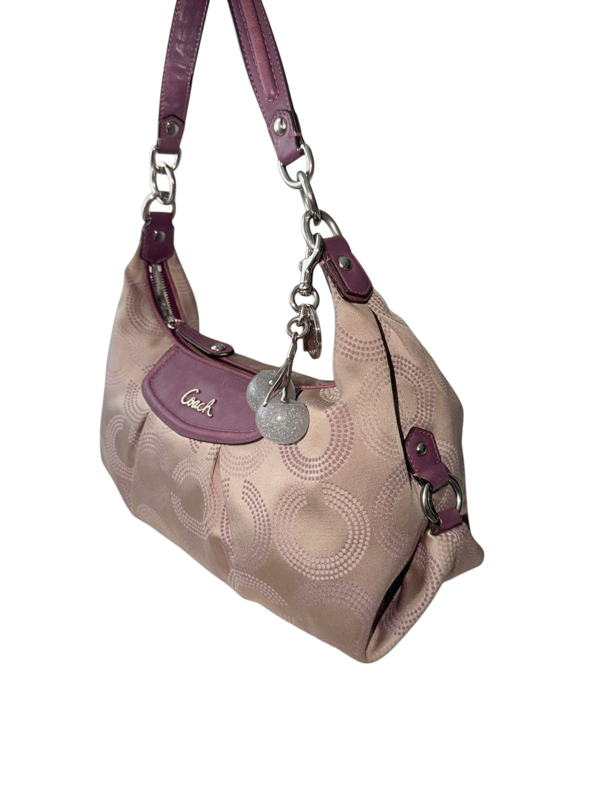 Coach Ashley Dotted Op Art Convertible Hobo Bag
