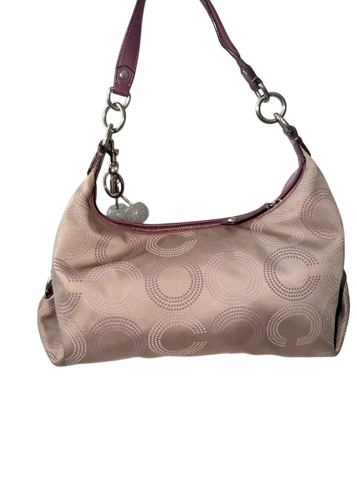 Coach Ashley Dotted Op Art Convertible Hobo Bag